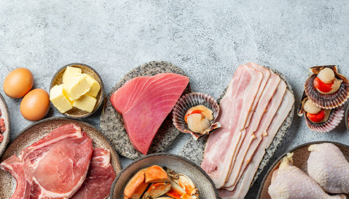 Most common types of meat and seafood